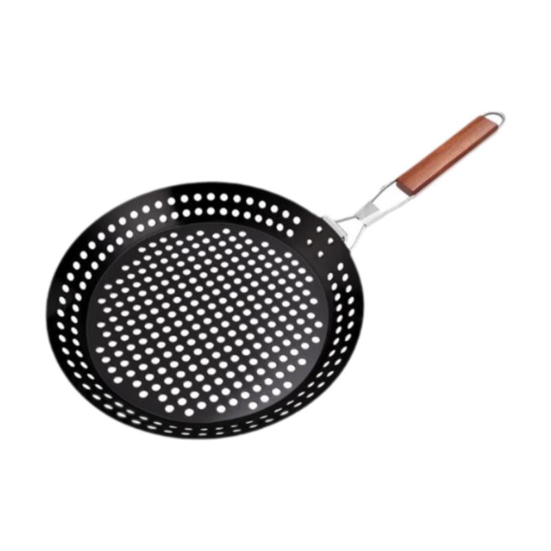 ベイクウェアグリルパン屋内または屋外グリルパン折りたたみ式ハンドル調理器