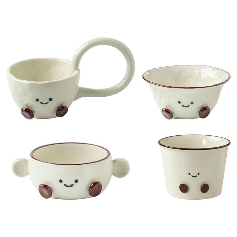 サラダヨーグルトボウルカップ コンパクト 女 ママ 友達 ギフト 小さなセラミックコーヒーマグ セラミ..