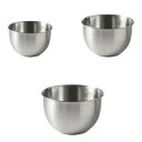 ステンレス製ミキシングボウル.サラダ用ボウル.調理器具.サービング用ボウル.デザート準備用