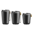 チタンマグ断熱タンブラーとホット/アイスコーヒーティートラベルボトルコーヒーカップトラベルコーヒーカップ用のストラップサーマルボトル