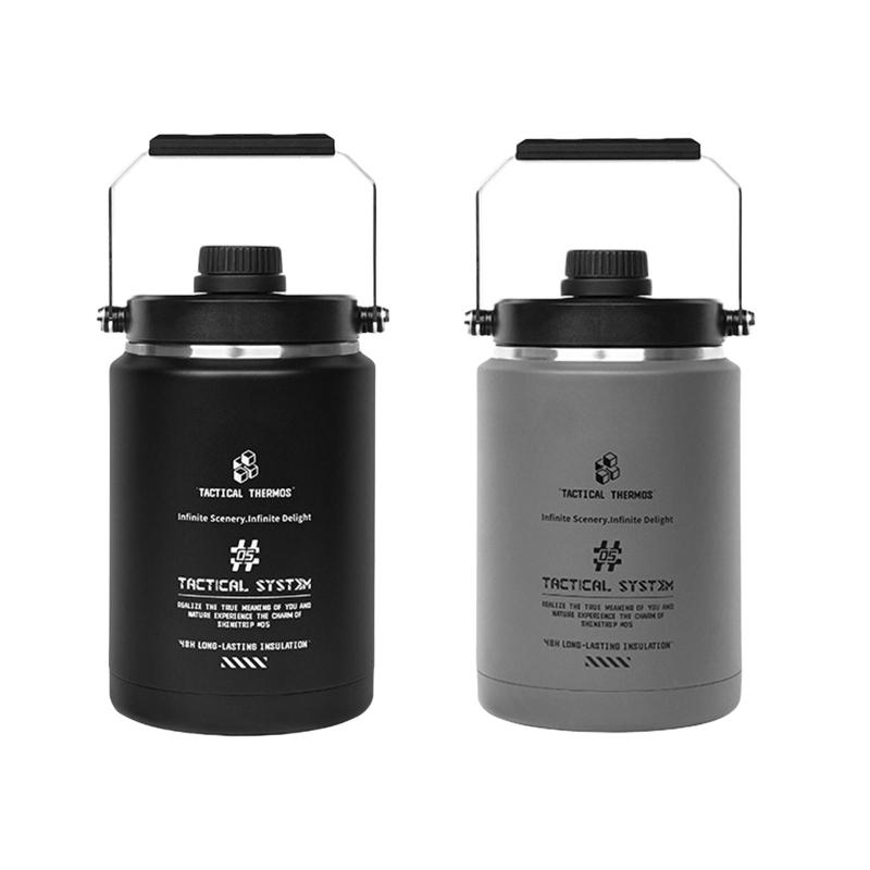 断熱ウォーターボトル アイスジャグ 広口 飲み物を冷たく保ちます ドリンクウェア 真空断熱タンブラー ..