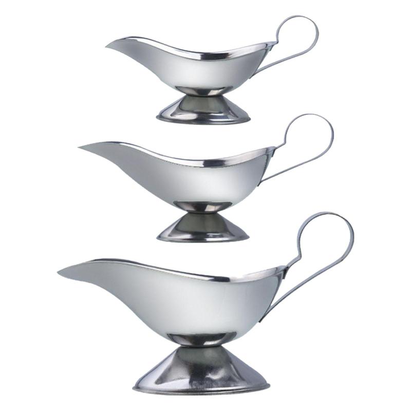 ソースボートコンテナ ソーシエ 人間工学に基づいたハンドル付き 注ぎやすい酢ソースカップ 注ぎ口 ピ..