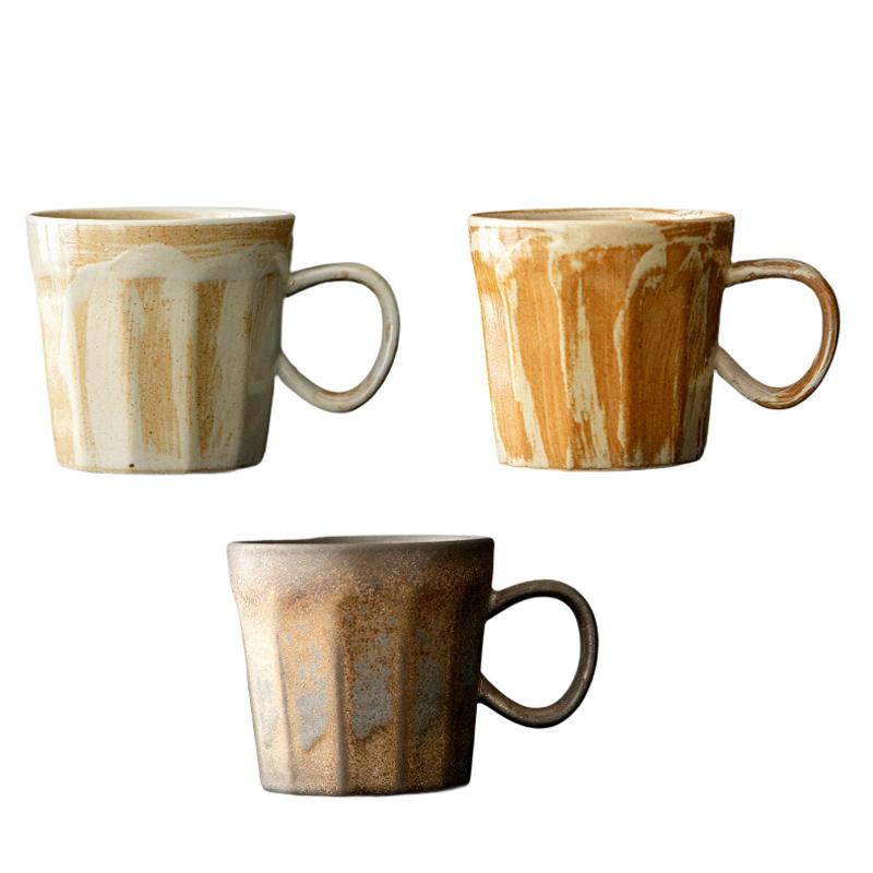 ハンドル.ハンドカップギフト.ストーンウェアティーウォーター装飾的なエスプレッソカップ.ミルクジュースマグカップ.ホーム.オフィス.職場.誕生日