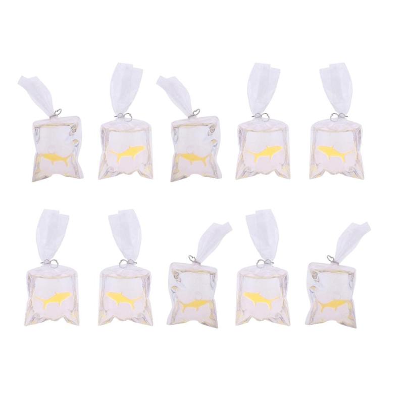 全2カラー ドールハウスアクセサリー 1/12スケール ミニチュア 透明バッグ金魚 飾り プラスチック製