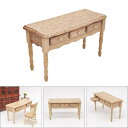 1/12スケール ドールハウス ミニチュア家具 テーブル おもちゃ 勉強部屋 デスク モデル ドールハウス 装飾