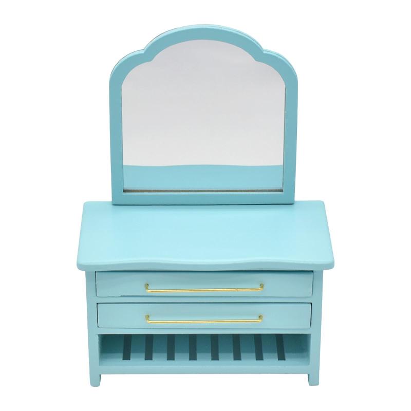 1 12 個のドールハウスミラーキャビネットミニチュア家具