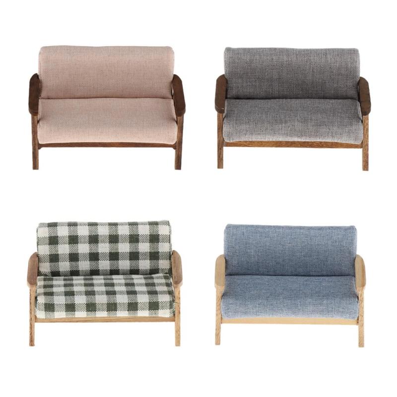 1:12スケール ドールハウス装飾 ミニチュア 家具 ソファ ソファシート付き 全4色