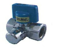 日豊(ニッポー) プロパンガス用 ボールタイプ 可とう管ガス栓 【MA-460C】 15A ストレート 検査孔付