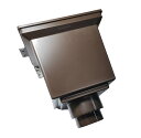 Panasonic パナソニック角ます(小) 75×60 新茶<パナソニック商品コード:KQ5943〉 15807S〈住宅用 雨とい 雨どい 雨樋 軒樋用 部品...