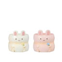 GRH【送料無料】 リトルレジンポット うさぎ 2種×各3個 6個セット 【代引不可】 〈北海道・沖縄・離島・一部地域は別途送料がかかります〉 4994S