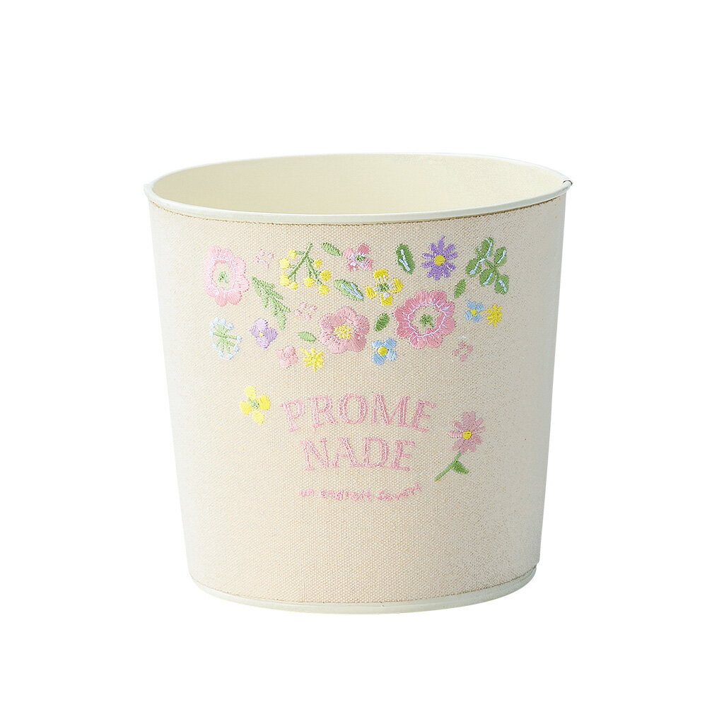 GRH【送料無料】 刺繍ブリキ　ラウンド L　アイボリー　2個セット 【代引不可】 〈北海道・沖縄・離島..