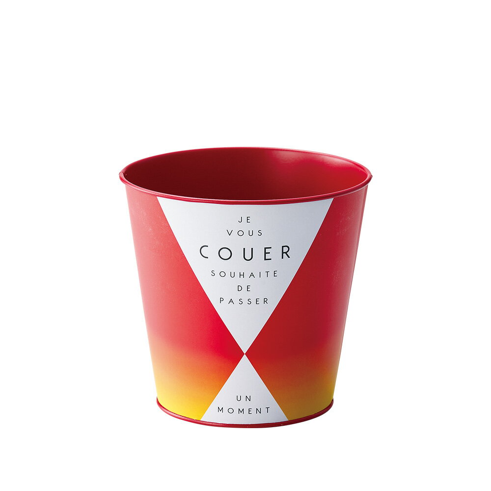 GRH【送料無料】 ビビッドグラデーションブリキ　ラウンドM　レッド　4個セット 【代引不可】 〈北海道・沖縄・離島・一部地域は別途送料がかかります〉 5078-B-RD