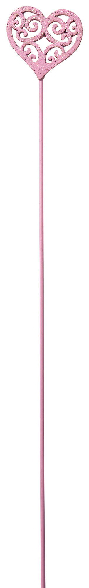 GRH【送料無料】 木製プレートピック グリッターハート　S　ピンク　12個セット 【代引不可】 〈北海道・沖縄・離島・一部地域は別途送料がかかります〉 5126-B-PK