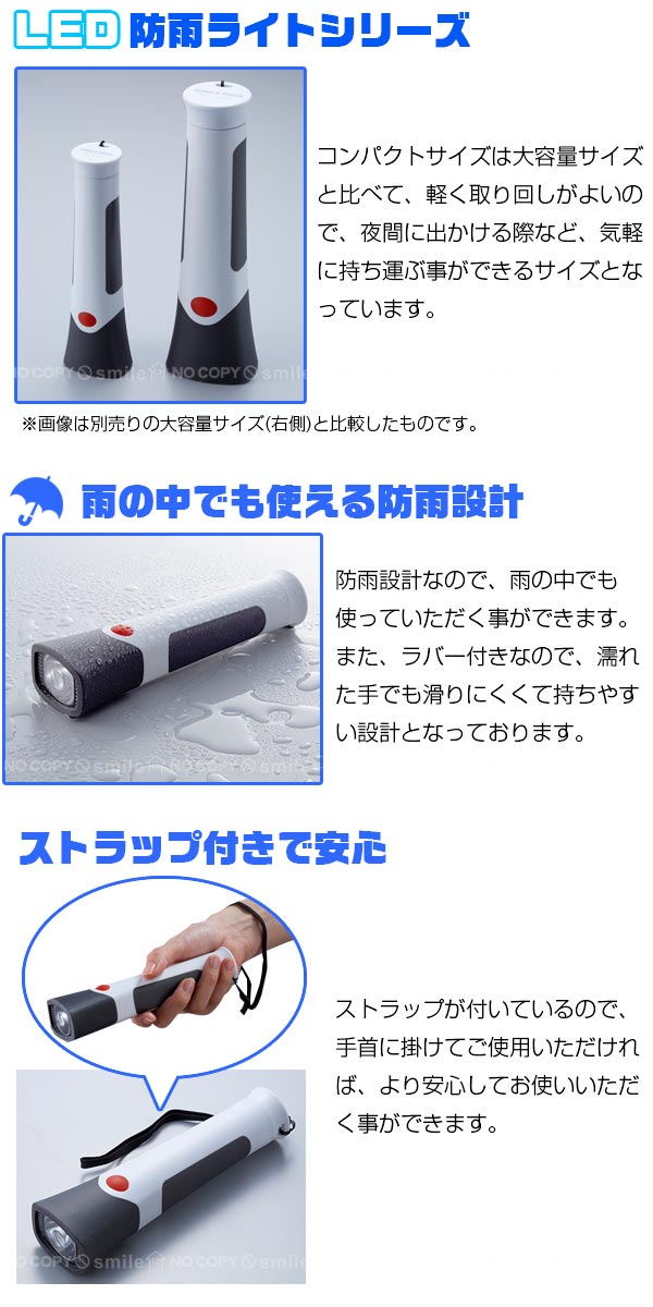 懐中電灯 LED/ 単2形 LED防雨ライト AHL-2203 /【ポイント 倍】