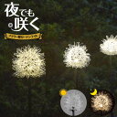 夜でも咲く フラワー型ガーデンライト SV-7978 / ソーラー ライト LED 電灯 明かり 灯り 太陽光充電 ソーラーパネル 自動点灯 杭 庭 屋外 夜間...