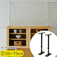 家具転倒防止ポール 50 UEQ-50/ 地震 家具 転倒防止 伸縮棒 地震ポール 地震対策 予防 つっぱりポール つっぱり棒 突っ張り棒 安心 工具不要 簡単設置 マットカラー ネジ クギ 不要 50〜75cm