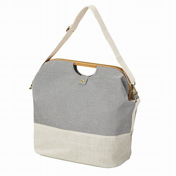 ランドリーバッグS　グレー／ナチュラル［N-8194］/【ポイント 倍】