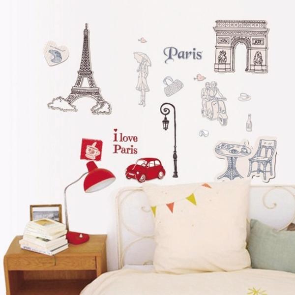 ウォールステッカー［Paris］AY-9104［N-8152］/【ポイント 倍】