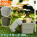 トランクカーゴ30L TC-30/【送料無料】 トランクカーゴ 30L 収納 アウトドア BBQ DIY 座れる 園芸 ガレージ 工具箱 頑丈 丈夫 アーミーカラー 小物 ペットボトル