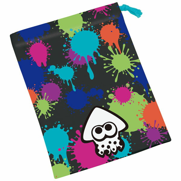 【在庫処分】スプラトゥーン 袋 /歯ブラシホルダー付コップ袋 スプラトゥーン