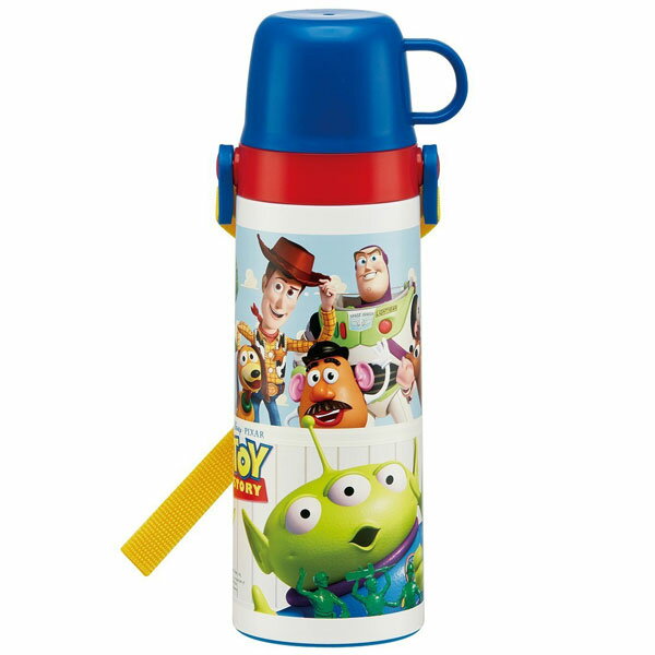 【在庫限り】トイストーリー 水筒 / 超軽量 ハンドル式コップ付 2WAY中栓ステンレスボトル 600ml トイストーリー16 /【ポイント 倍】