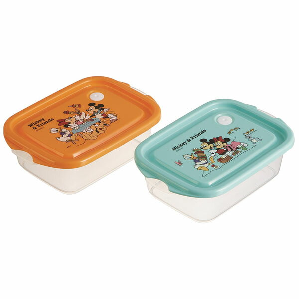 【在庫処分】ディズニー ミッキー&フレンズ お弁当箱 / シールボックス 500ml 2個入 Mickey&Friends ピクニック /【ポイント 倍】のサムネイル