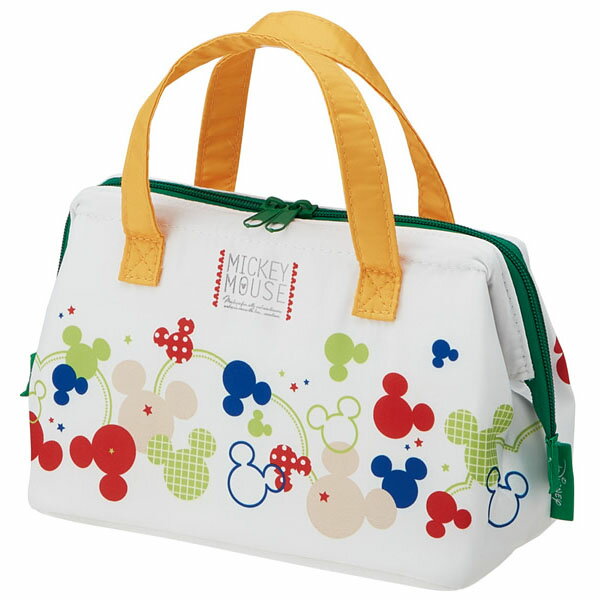 【在庫処分】ディズニー ランチバッグ 保冷 /2段 弁当箱用 保冷 がま口 ランチバッグ M Mickey カラフルポップ ミッキーマウスのサムネイル