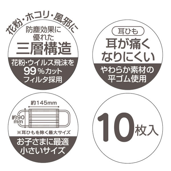 不織布 子供マスク I'm Doraemon 4才以上用 10枚入り/【ポスト投函送料無料】/ドラえもん どらえもん 子供用 キッズ 小さめ 保育園 幼稚園 小学生 低学年 女の子 男の子 かわいい 使い捨て 子ども スケーター