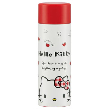 プチ ステンレス マグボトル 120ml KT Red Heart /ポケット ステンレス マグボトル ハローキティ キティー Kitty サンリオ 水筒 軽い 軽量 保温 保冷 直飲み 真空 まほうびん コンパクト 小さめ ミニ ポケット サイズ かわいい スケーター