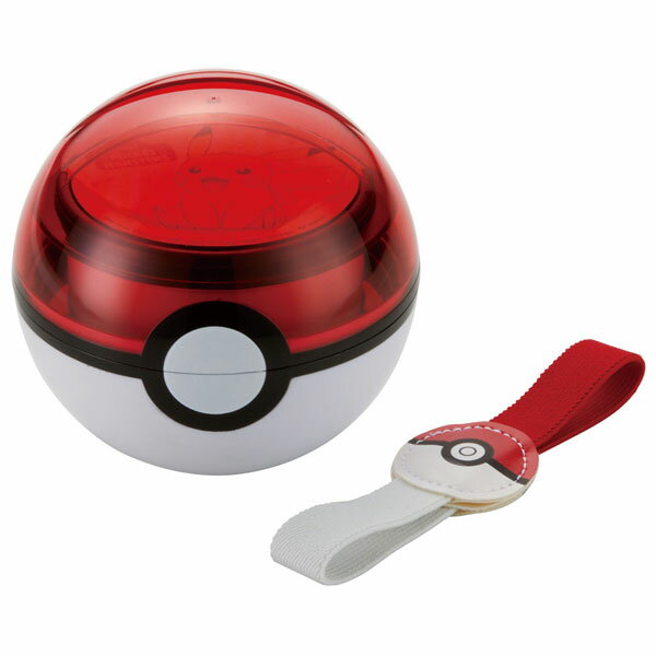 モンスターボール型ランチボックス 310ml [nyuka未]/ モンスターボール ランチボックス ポケットモンスター ポケモン ピカチュウ 弁当箱 丸型 球形 ランチベルト付き 幼稚園 保育園 子供用 キッズ スケーターのサムネイル