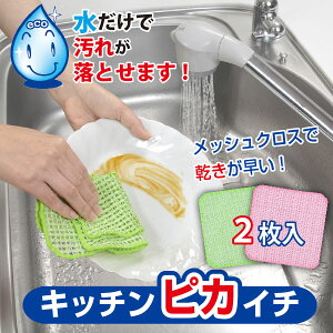 食器洗い スポンジ / キッチンピカイチ 2枚入 BO-49 びっくりフレッシュ /【ポイント 倍】【送料無料】