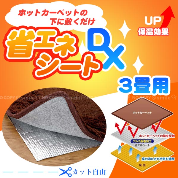 【在庫処分】ホットカーペット省エネシートDX 3畳用 ENE-3DX /