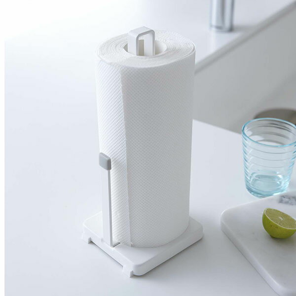 キッチンペーパー スタンド / キッチンペーパーホルダー プレート[Plate]ホワイト 02435/【ポイント 倍】