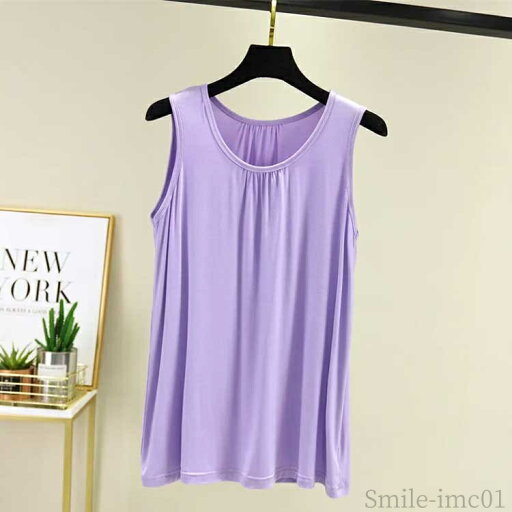 【送料無料】インナー レディース Aライン Tシャツ 部屋着 袖なし tシャツ uネック 春夏 薄手 丸首 大きいサイズ ノースリーブ 涼しい 2枚組