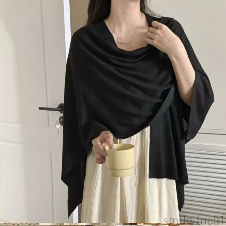 【送料無料】サ ロングカーディガン 日焼け止め服 薄手 冷房対策 春 夏 ポンチョ ...
