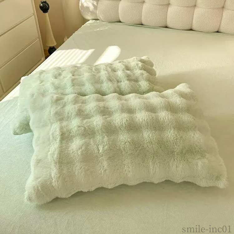 【送料無料】枕ケ フランネル ふわとろ毛布 もこもこ とろふわ かわいい 毛布 軽い 保温 冬 秋 ピローカバー モコモコ 48×74cm ピローケース 3