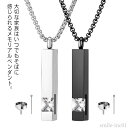 【送料無料】カプセ 金属アレルギー対応 手元供養 ペット ジュエリー スクエア レディース メンズ メモリアルペンダント ネックレス