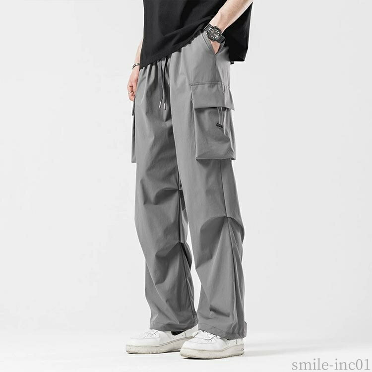 【送料無料】カジュア 速乾 ストレッチパンツ メンズ アイスシルクパンツ 男女兼用 ズボン 作業着 接触冷感 夏 カジュアル ボトムス メンズ