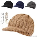 【送料無料】ユニセックス 男女兼用 暖かい あったかい ケーブル編み 裏起毛タイプあり 帽子 大人 厚手 ニットキャスケット ニットキャップ