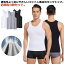 【送料無料】夏 タイト Uネック スポーツ Tシャツ ストレッチ タンクトップ スリム 3枚セット 無地 コ..