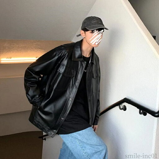 【送料無料】フェイク アウター メンズジャケット 革ジャン ライダースジャケット 秋冬物 冬服 ライダースジャケット ジャケット ジャケット