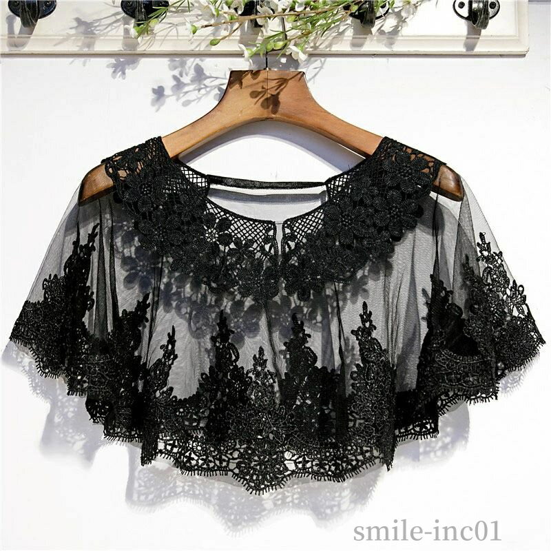 【送料無料】ウエディングショール ウェディングケープ ウェディングショール ブラック ケープ ブライ..