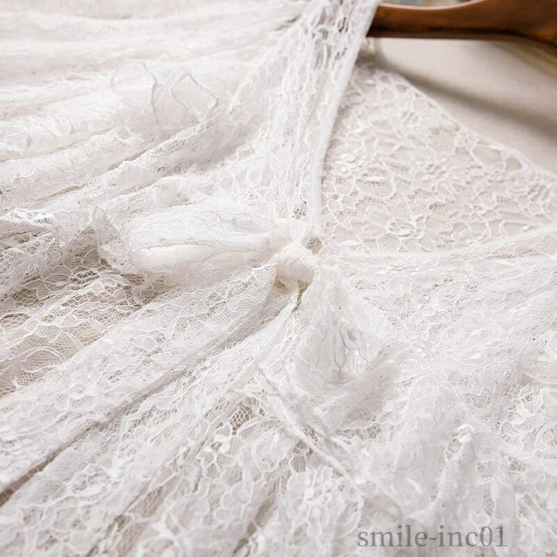 【送料無料】ウェディングケープ ウエディングショール ウエディングケープ オフホワイト ケープ ブライダル 結婚式 二次会 披露宴 花嫁 肩掛け 春夏 レース リボン