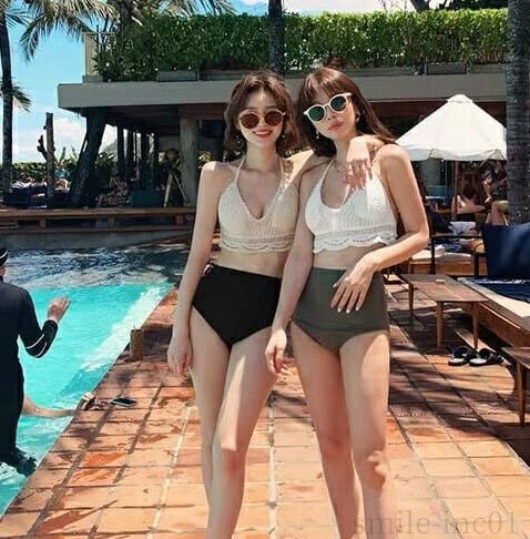 【送料無料】シンプル セクシー きれいめ 大人可愛い かわいい ハイウエスト 体系カバー水着 セクシービキニ スイムウェア ビキニ