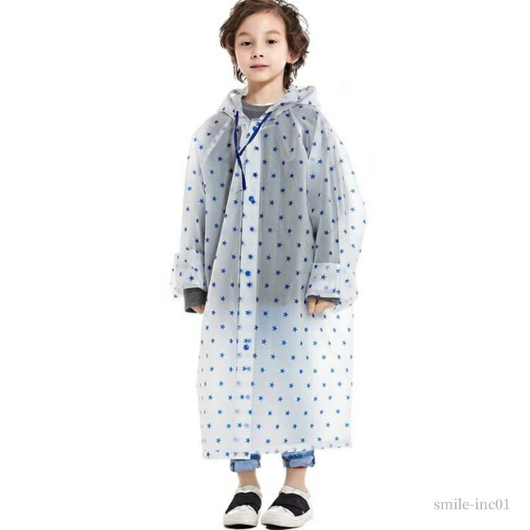 【送料無料】入園 キッズ 撥水 防水 雨具 星柄 女の子 男の子 ランドセル対応 梅雨対策 レインコート ..