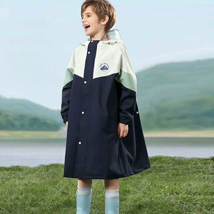 【送料無料】バイカラー 雨具 かわいい 大人 女の子 撥水 キッズ レインコート レインポンチョ ランド..