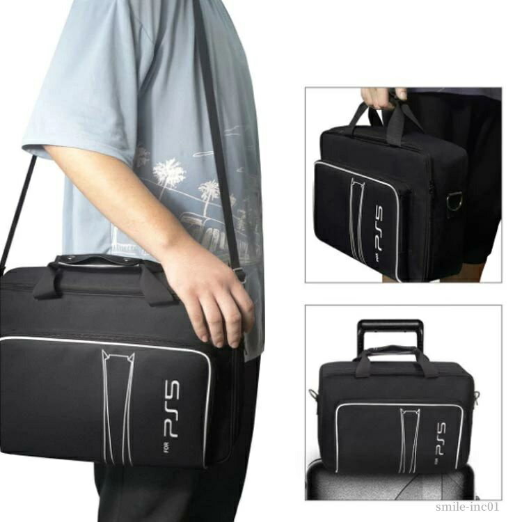 【送料無料】PS5対応 収納ケース 多機能 大容量 手提げ 持ち運び キャリーバッグ PS5 斜め掛け 保護ケース PS5 収納用バッグ PS5 保護バッグ