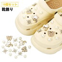 【送料無料】キラキラ ガールズ かわいい シューズアクセサリー アクセサリー デコレーション 靴飾り 女性 レディース 18個セット おしゃれ