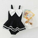 【送料無料】ロンパース 赤ちゃん こども 女の子 プリンセス リボン付き キッズ オールインワン タンクトップ ガールズ ワンピース水着