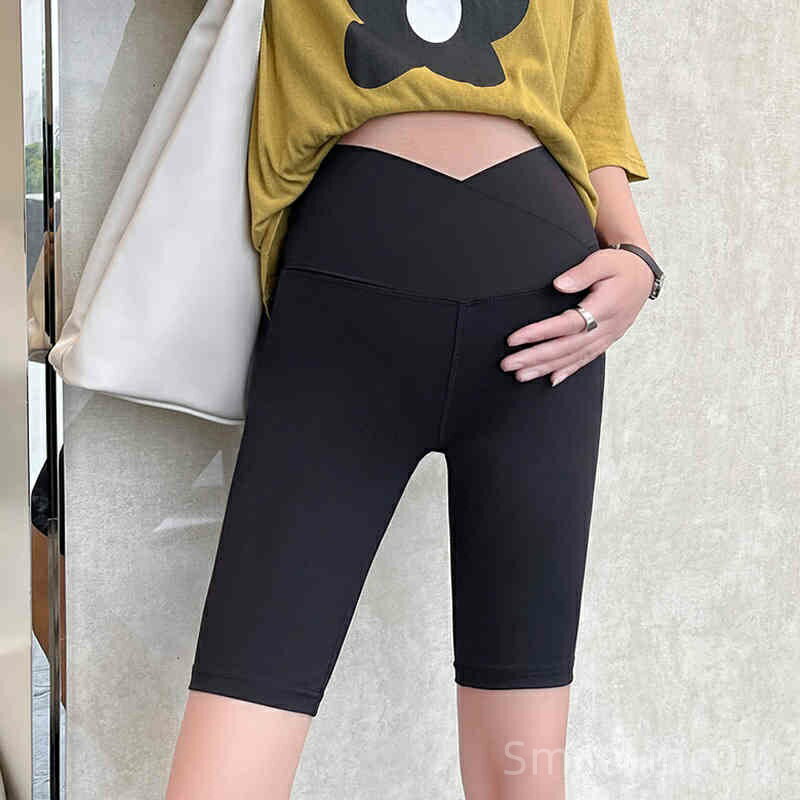 【送料無料】伸縮性 柔らかい マタニティハーフパンツ 大きいサイズ ペチパンツ ペチコート 薄手 5分丈 パンツ レギンス